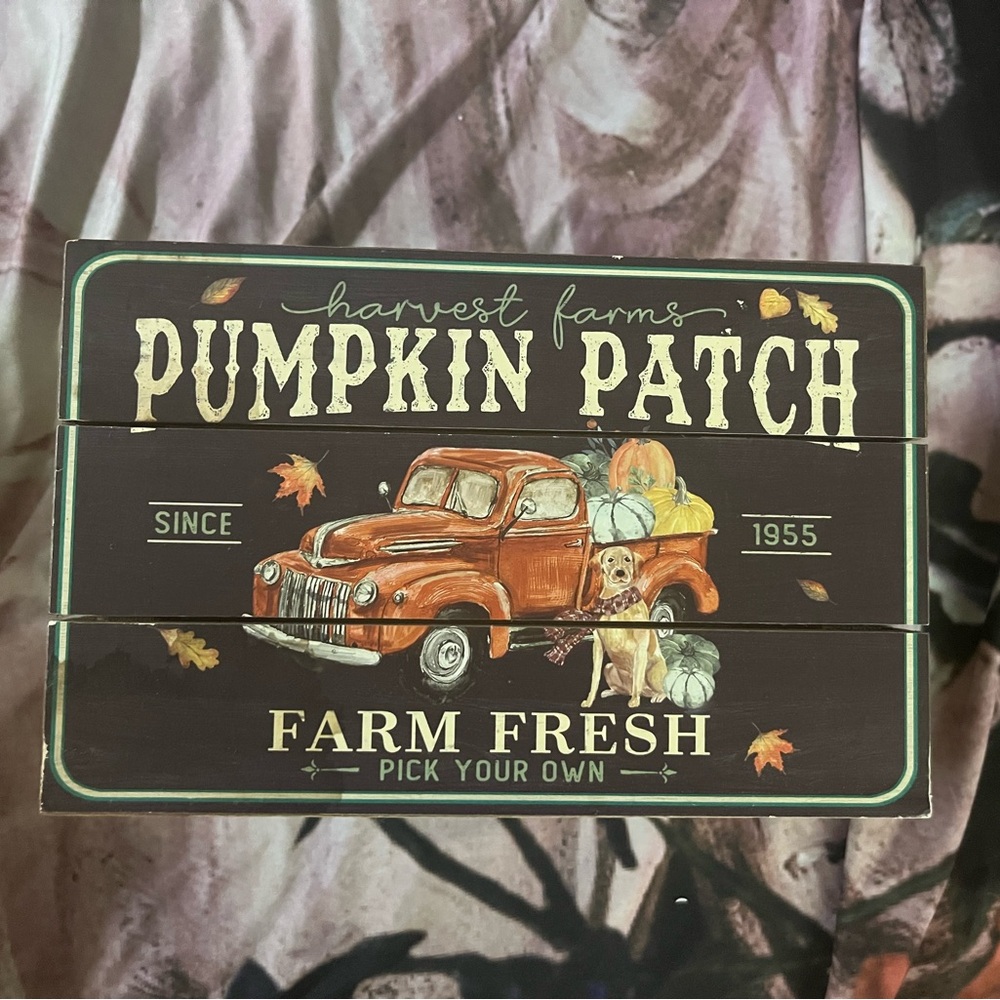 Vintage Wooden Pumpkin Patch Crate